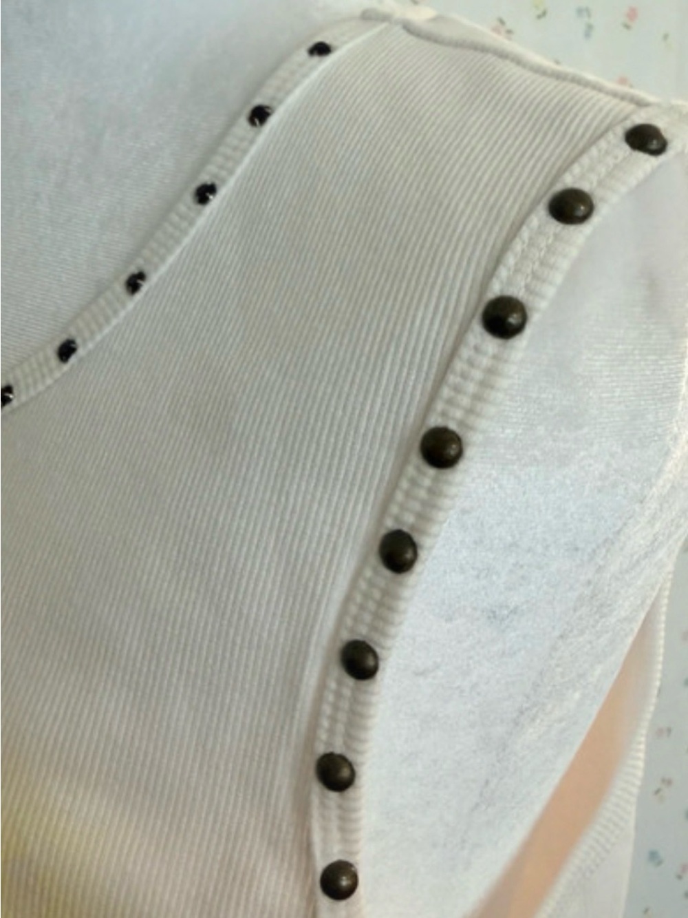 Harley-Davidson Cream & Lavender 'American Legend' Studded Tank. Bling ur Ride! - Picture 5 of 8